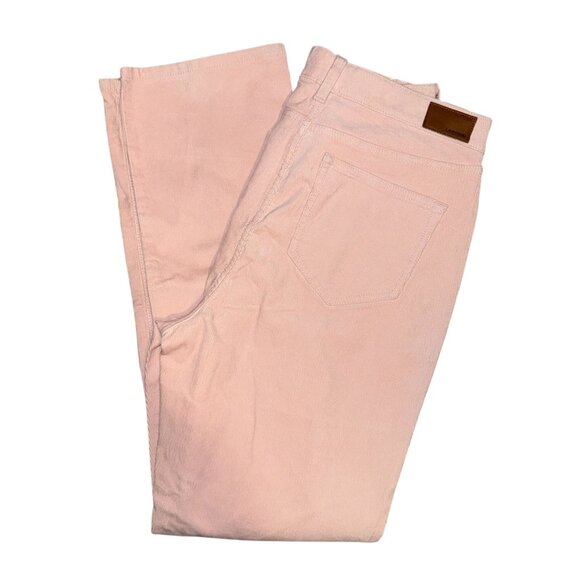 Lands' End Pants - NWT Lands End Womens Straight Leg Pants 14 32 Light Pink Corduroy Mid Rise